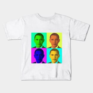 Pop Art - Barack Obama Kids T-Shirt